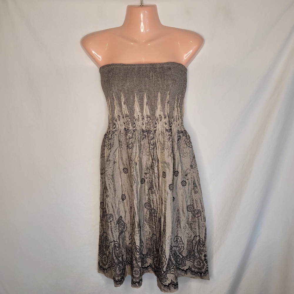 Lapis Strapless Sun Dress